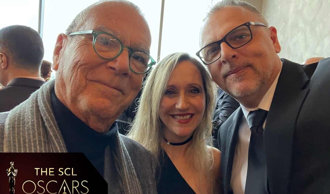 Carlo Siliotto a la izquierda con Sharon Faber, author y Imre Czomba, compositor