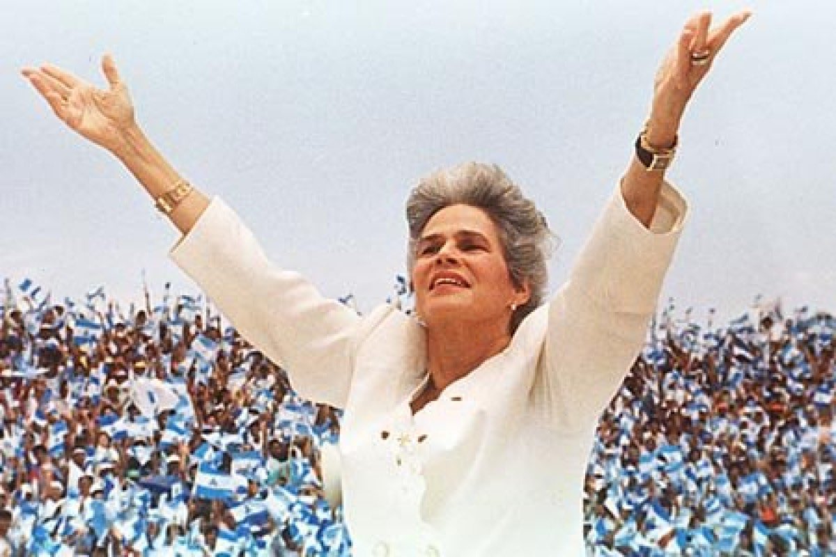 Ex presidenta de Nicaragua Violeta Barrios de Chamorro