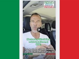 Ricky Filosa durante su mensaje sobre el MAIE y los italianos en el exterior