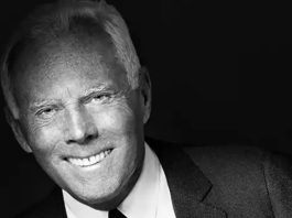 Retrato de Giorgio Armani, el diseñador de moda italiano, fallecido a los 91 años
