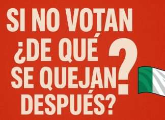 ¿De qué sirve quejarse si no votas? El gran ausente: el voto de los italianos en el exterior Imagen con el mensaje “Si no votas, ¿de qué te quejas después?”, inspirada en el voto de los italianos en el exterior. Fondo con colores sobrios, tono motivador y estilo periodístico.