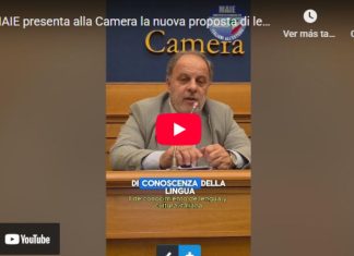 VIDEO | El MAIE presenta en el Parlamento una propuesta alternativa sobre la ciudadanía italiana Extracto en video de la conferencia del MAIE en el Parlamento sobre la propuesta de ciudadanía italiana.